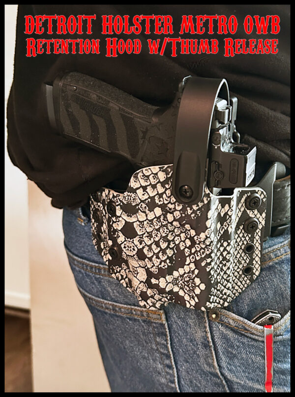 IWB Concealment Holster Detroit Holster 8 Mile UltiClip Version