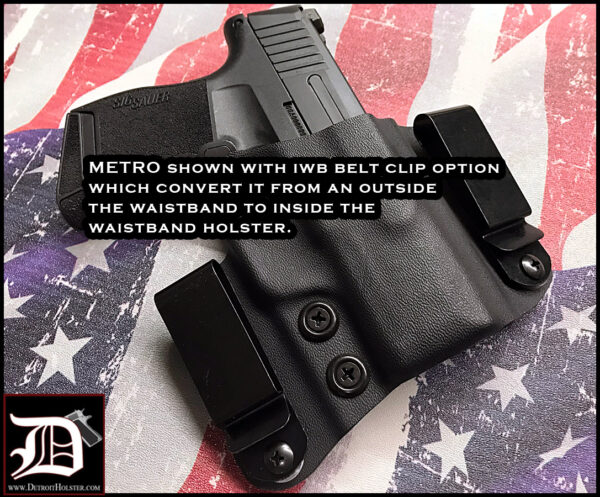 IWB Concealment Holster Detroit Holster 8 Mile UltiClip Version