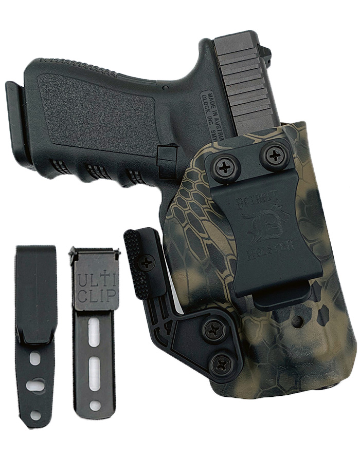 Glock 17 IWB Kydex Holster with Claw, Metal Belt Clip - Optic Ready, 0