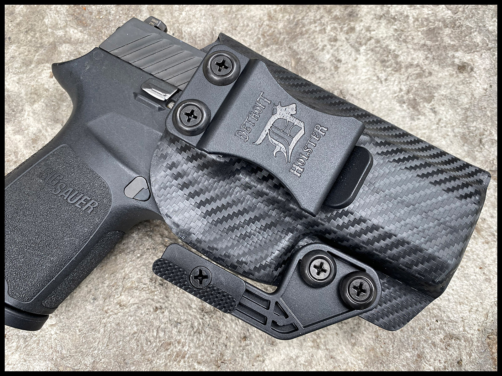 IWB Concealment Holster Detroit Holster 8 Mile UltiClip Version, Ulti Clips