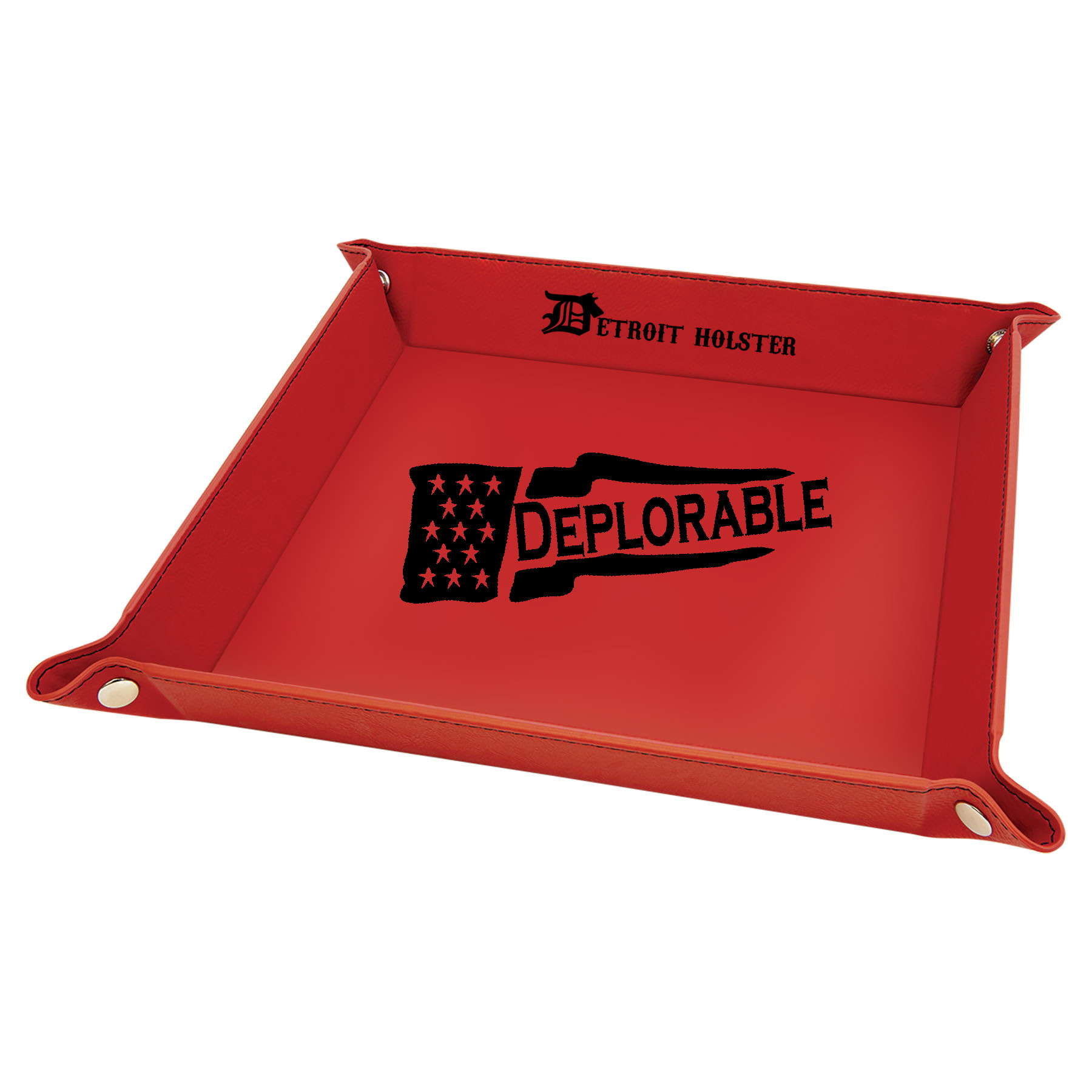 Leatherette-Dump-Tray_red_DeplorableFlag