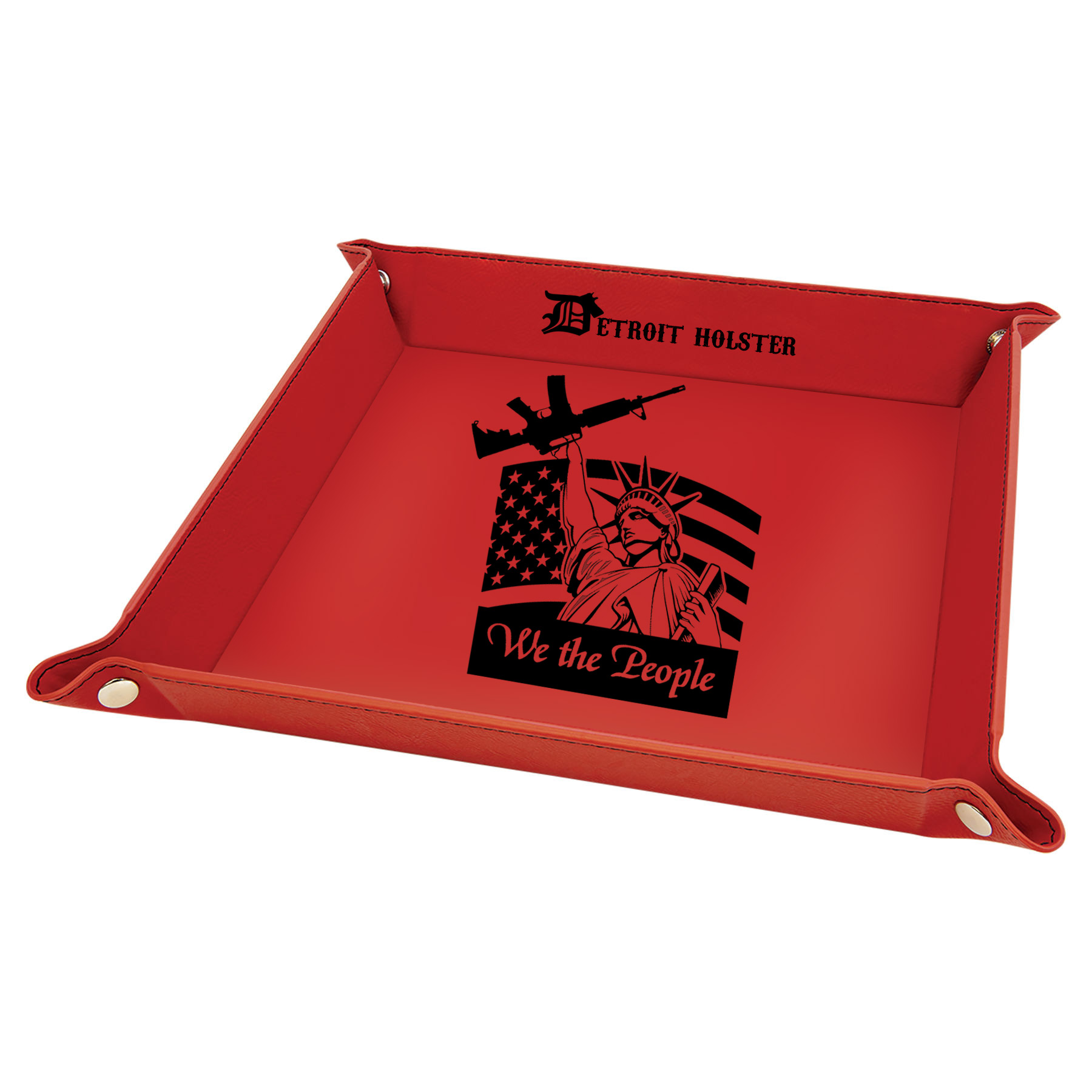 Leatherette-Dump-Tray_red_StatueOfLibertyWeThePeople